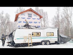 STORM CLEAN UP on our Alaska Homestead