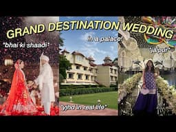 GRAND *DESTINATION* WEDDING VLOG!💍✨ *yjhd in real life*