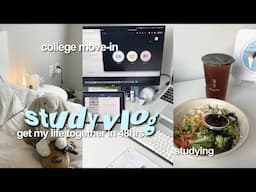 48hr study vlog 🥑 moving, productive mornings, what's in my backpack + food & cooking