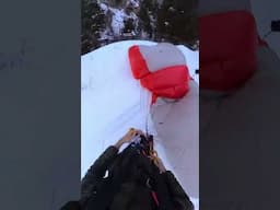 Test jumping new parachute