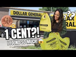 HURRY! DOLLAR GENERAL PENNY SHOPPING! Everything was A PENNY! No coupons needed