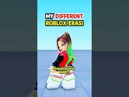 My DIFFERENT Roblox "AVATAR ERAS" 🔥