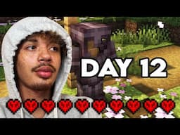 Getting NETHERITE ARMOR In Minecraft (DAY 12)