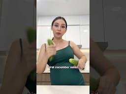 Easy cucumber salad! *viral Logan recipe*