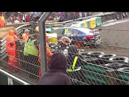 Adam Morgan crashes again 23rd June 2013 Croft BTCC