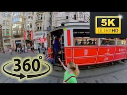 5K - 360 Walk down Turkey's Busiest Street (Istiklal) on a Friday evening. 18 Sept 2020