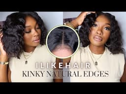 ILIKEHAIR | The Most Realistic Edges! Wavy Bob w/ Kinky Edges | Tiasia Cockrell