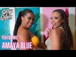 Amaya Blue , Spliffs and Giggles podcast starring Adriana Maya