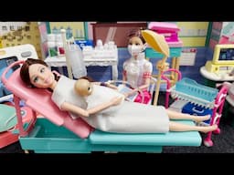 ASMR Barbie Doctor Kit & Ambulance Play Set Unboxed: Medical Toy Fun!