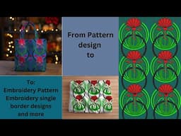 Think outside the embroidery box with embroidery patterns.