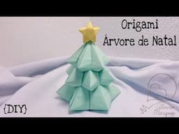 Origami Árvore Natalina {DIY}