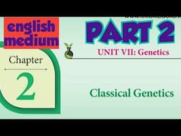 12th bio botany lesson 2| one words (part 2) | quick revision | english medium | classical genetics