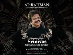 Welcome Legendary Singer Srinivas at AR Rahman Live in KL 2024 #arrahman  #arrlive #arrahmanconcert