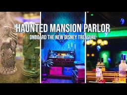 Haunted Mansion Parlor on the new Disney Treasure | Moody, spirited, with iconic cocktails