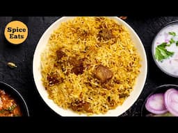 SIMPLE HYDERABADI MUTTON BIRYANI RECIPE | HYDERABADI MUTTON BIRYANI RECIPE FOR BEGINNERS