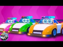 Five Little Police Cars + More Vehicle Rhymes & Songs for Toddler