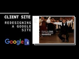 Client Google Site Redesign - DJ Website