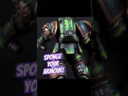 How to use Sponges to Create Grim Dark Marines - #warhammer40k #spacemarines