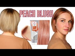 🍑 OMG! Transforming My Hair with Wella Color Fresh Mask Peach Blush!