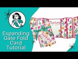 🔴 Expanding Gate Fold Card Tutorial: Transform Designer Paper into an Easy Card