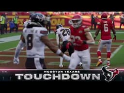 NFL Madden Sim: Houston Texans at Kansas City Chiefs Divisional Round 2024-25