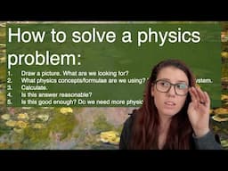 how to solve a physics problem