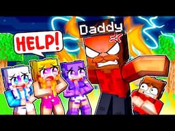 My DAD Meets MY CRAZY FAN GIRLS In Minecraft...