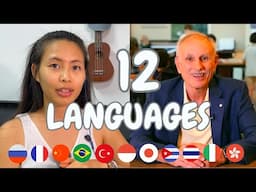 Speaking 12 LANGUAGES with my 77 year-old POLYGLOT mentor!