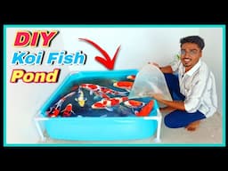 New DIY Koi Fish Pond 🥰 | How to make koi fish pond || DIY Homemade Filter