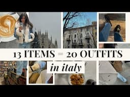 Packing Light: 3 months, 13 Items, 20 outfits