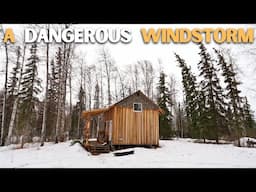 Freak WINDSTORM Almost Destroyed My Structure | Cabin Life Off-Grid