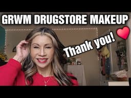 GRWM for Over 50-all drugstore makeup