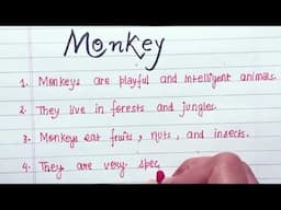 10 lines on Monkey|10 lines on Monkey in english|About Monkey in English| Few Lines on Monkey