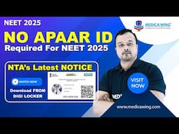 APAAR ID is not mandatory for NEET 2025 Registration, Is apaar ID mandatory for NEET?