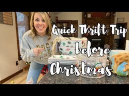 One more QUICK TRIP to the THRIFT STORE before Christmas || Small Budget Christmas Gift Ideas