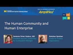 The Human Community and Human Enterprise