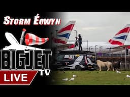 LIVE: Storm Éowyn at London Heathrow Airport