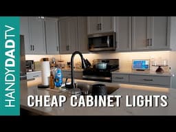 Under-Cabinet Lights - cheap and easy!!