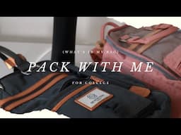 Pack with me for college | what’s in my bag | seventeen london backpack 🎒+ GIVEAWAY🎉