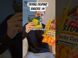 British guy tries Filipino snacks 🇵🇭 #tagalog #philippines #pinoy