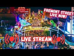 LIVE Las Vegas fremont street, live now, friday 🌙