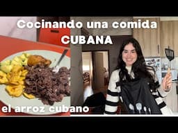 Cocinando una Comida Cubana 🇨🇺 en Galicia (España): arroz congrí cubano