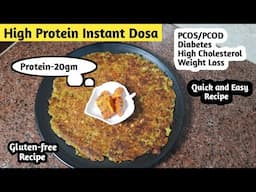 High Protein dosa for weight loss | Quick and easy breakfast recipe