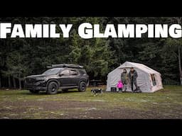 Family Glamping in Freezing Temperature