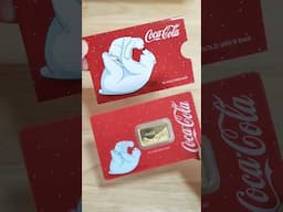 Pamp Suisse Coca Cola Polar Bear 5g Gold Bar 🐻🌟 #goldbar #pampsuisse #goldbullion #gold