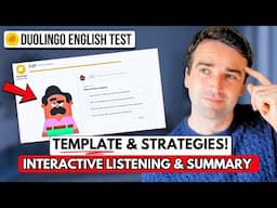 Interactive Listening & Summary Template! Hardest Duolingo English Test Questions, Part 4