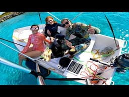 Staying Cool With Our New Dinghy Bimini & Ripping Around On Underwater Scooters