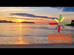 Camping Bayona Playa at sunset 🏖️ Playa Ladeira ⛵Playa America - Baiona  - Spain - 4K UltraHD