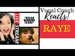 LIVE REACTION: RAYE "Oscar Winning Tears" (Live at Royal Albert Hall) | Voice Coach Reacts