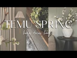 NEW 2025 TEMU SPRING HOME DECOR HAUL | spring decorating ideas 2025